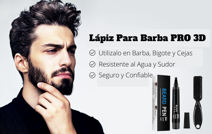 LÁPIZ PARA BARBA PRO 3D 🧔🧔🧔